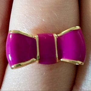 Kate Spade Purple and Gold Bow Ring